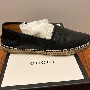 Gucci leather espadrille shoes